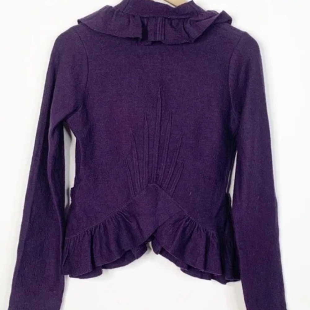 Anthroplogie Charlie & Robin Ruffle Cardigan - Picture 2 of 3